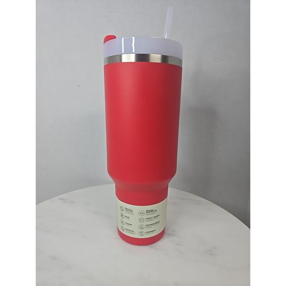 STANLEY Quencher H2.0 Tumbler with Handle and Straw 40 oz Flowstate Chili Red - Picture 4 of 13